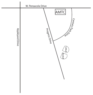 Map to Advanced Manufacturing Training Center