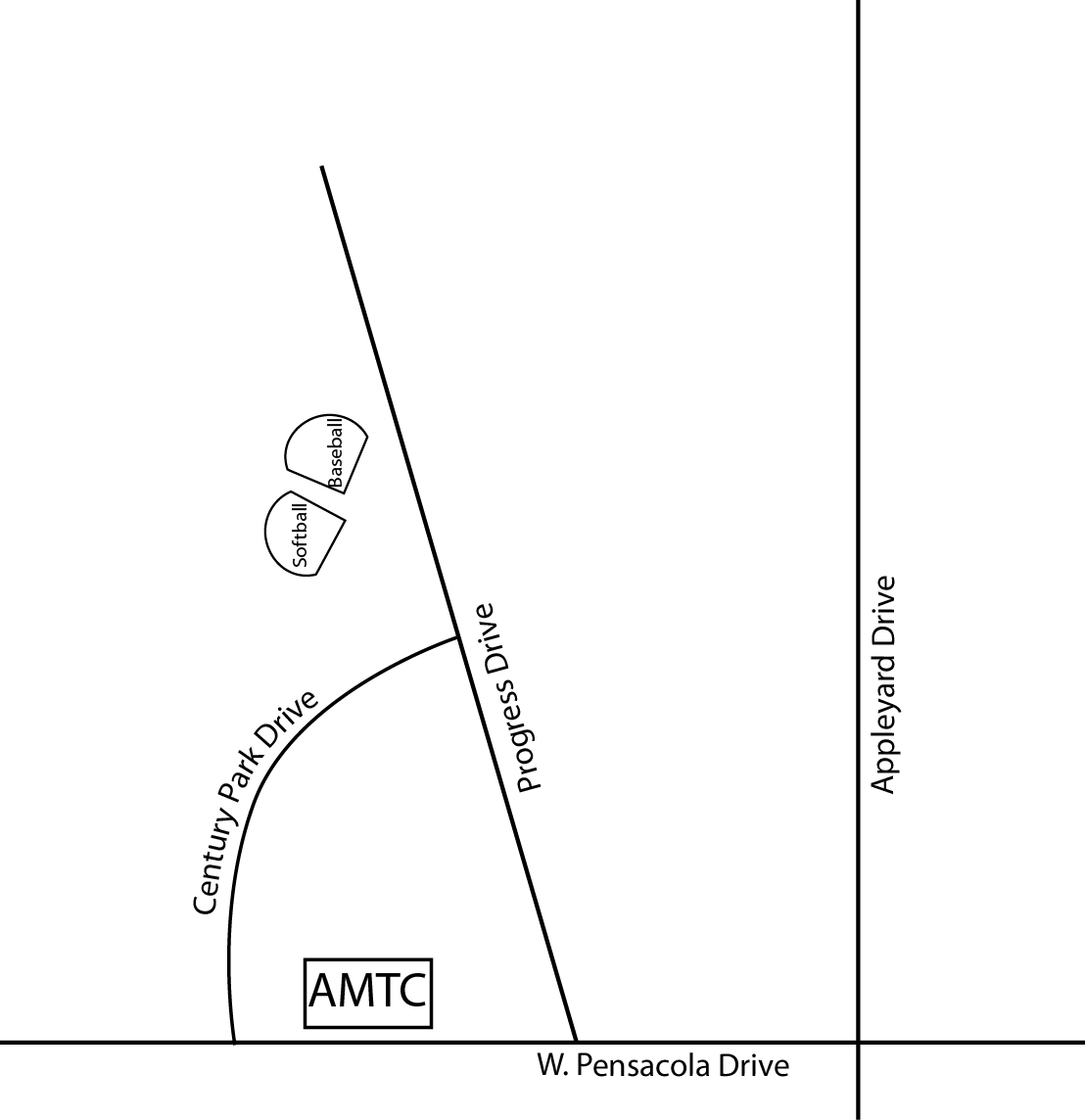 Map to Advanced Manufacturing Training Center